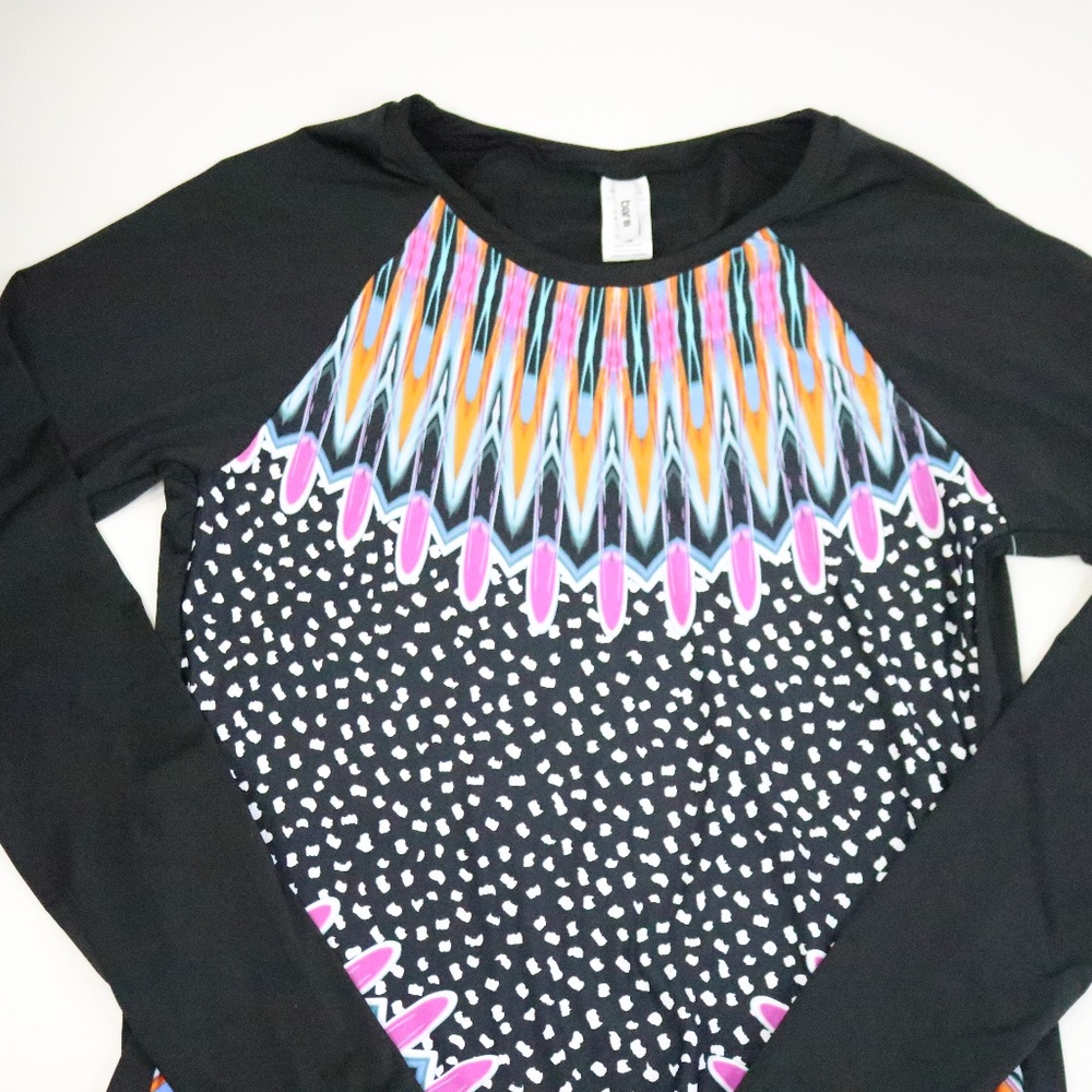 NWT Bar III Rash Guard Long Sleeve Top - L- L09 - Picture 3 of 3